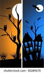 halloween night banners