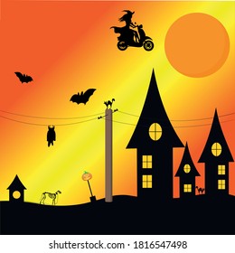 Halloween night brings wonders from the secret world of skeletons, witches and fear.