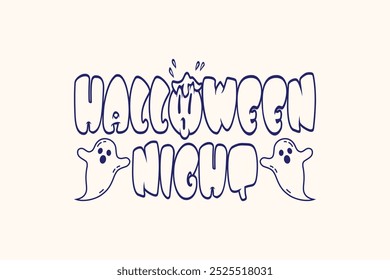 Halloween Night Design, Vektorgrafik