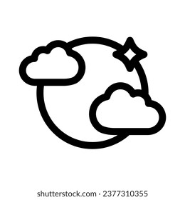Halloween Night icon on White Background. Halloween line icons collection. Vector illustration.