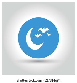 Halloween Night icon. Halloween pictogram elements collection.  Halloween Party Day World wide celebrated on October 31. Vector illustration web internet design elements