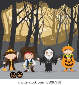 Halloween Night and kids costumes