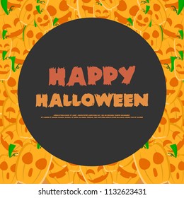 Halloween night party greeting card