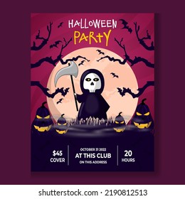 Halloween Night Party Poster Design