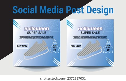 Halloween night party Social media post design. Halloween is a great time to get together with friends and family and celebrate.