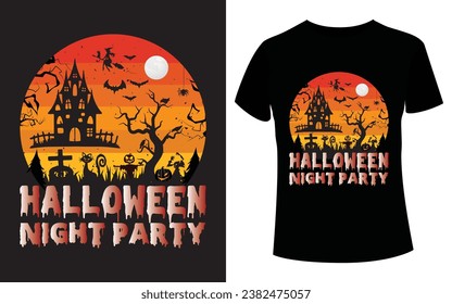 Halloween Night Party t shirt design