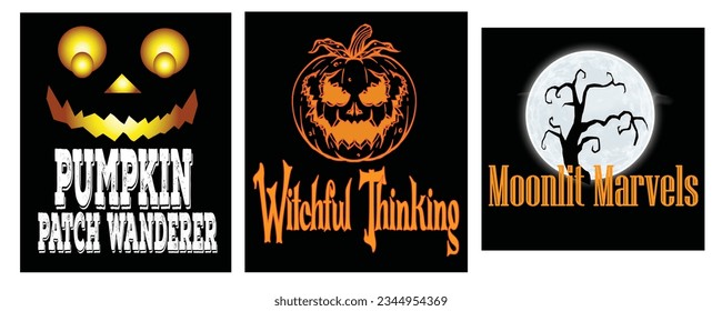 Halloween Night Party Tshirt Template. Halloween tshirt design, pumpkin, witch, chocolate, happy halloween, vector, art