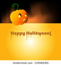 Halloween Night with Pumpkins