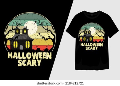 Halloween Night Scary T Shirt Design