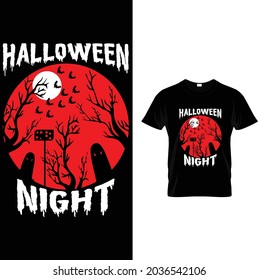 Halloween Night T Shirt Design 