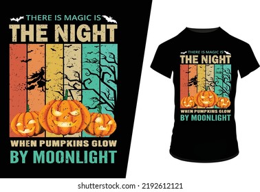 Halloween night t shirt template