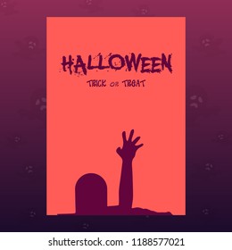 Halloween night template design for invitation card , poster design and others.