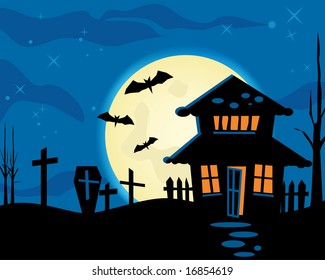 Halloween night theme