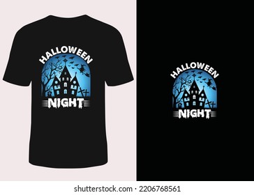 Halloween night halloween t-shirt design