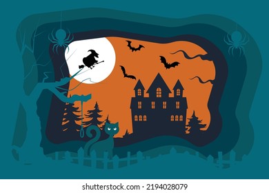 Halloween Night - Vektorgrafik.