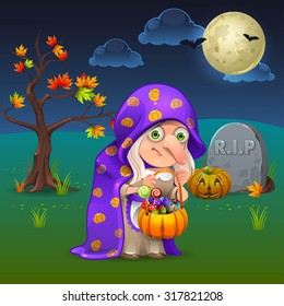 Halloween night with witch 2