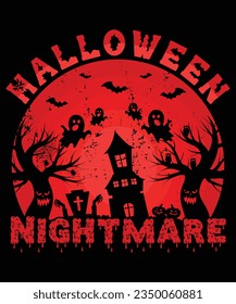 Halloween Nightmare custom t shirt design
