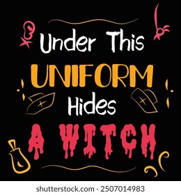 Halloween Nurse T-shirt Graphics Vector