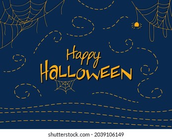 Halloween - October 31. Hand-drawn doodle illustration. A traditional holiday, the eve of All Saints ' Day, All Hallows' Eve. Trick or treat. Happy Halloween 2021!