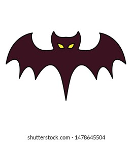 halloween october scary celebration bat isolated cartoon vector illustration graphic design