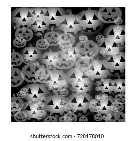Halloween on black background. 