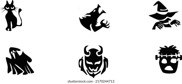 Halloween on a white background. Vector illustration art