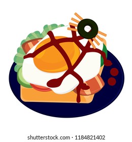 Halloween Open Sandwich