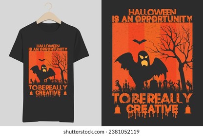 Halloween is an opportunity to be really creative. Halloween t-shirt design