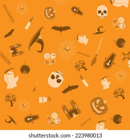 Halloween orange background
