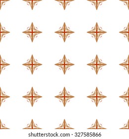 Halloween Orange and Brown Patterns. Vector seamless pattern. Repeating geometric.