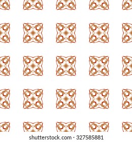 Halloween Orange and Brown Patterns. Vector seamless pattern. Repeating geometric.