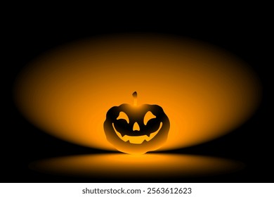 Halloween With Orange Light On The Background