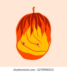 Halloween-Kürbisgesichtsvektor