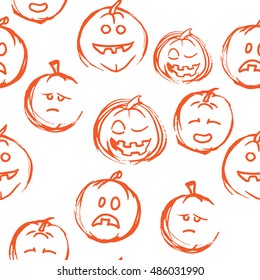 Halloween orange pumpkin on holiday
