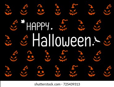 Halloween Ornaments and wreath, Halloween background, Halloween Patterns, Vector illustration