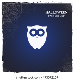 halloween owl. horror background