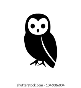 Halloween Owl Icon Vector Illustration