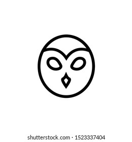 Halloween Owl icon. Vector illustration.