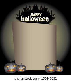 Halloween paper background vector