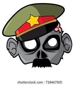 Halloween Paper Mask - General Zombie
