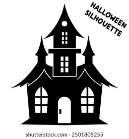A Halloween Paranormal home shadow of a ghost castle.
