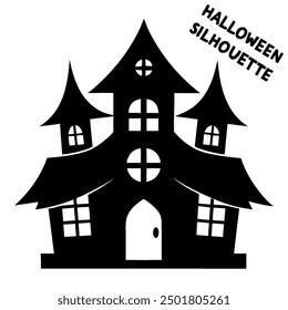 A Halloween Paranormal home shadow of a ghost castle.