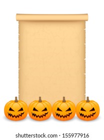 Halloween parchment