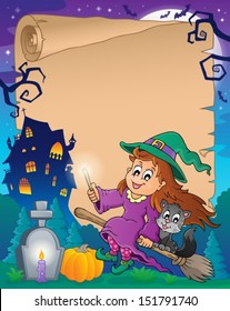 Halloween parchment 7 - eps10 vector illustration.