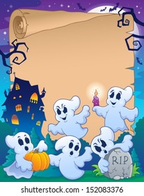 Halloween parchment 8 - eps10 vector illustration.
