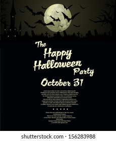 Halloween party  background