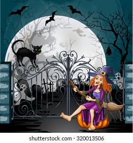 Halloween Party Background.