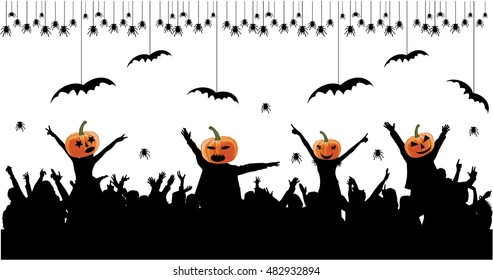 Halloween party background.