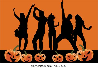 Halloween party background.