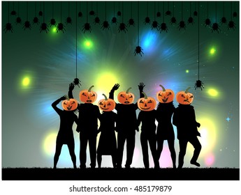 Halloween party background.